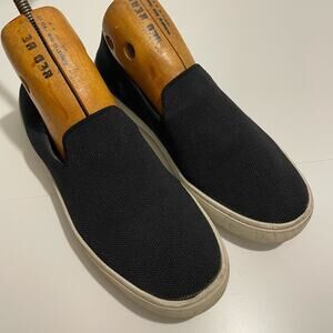 Rothy's Brand Ladies 8 Solid Black Textile The Original Slip-on Sneakers